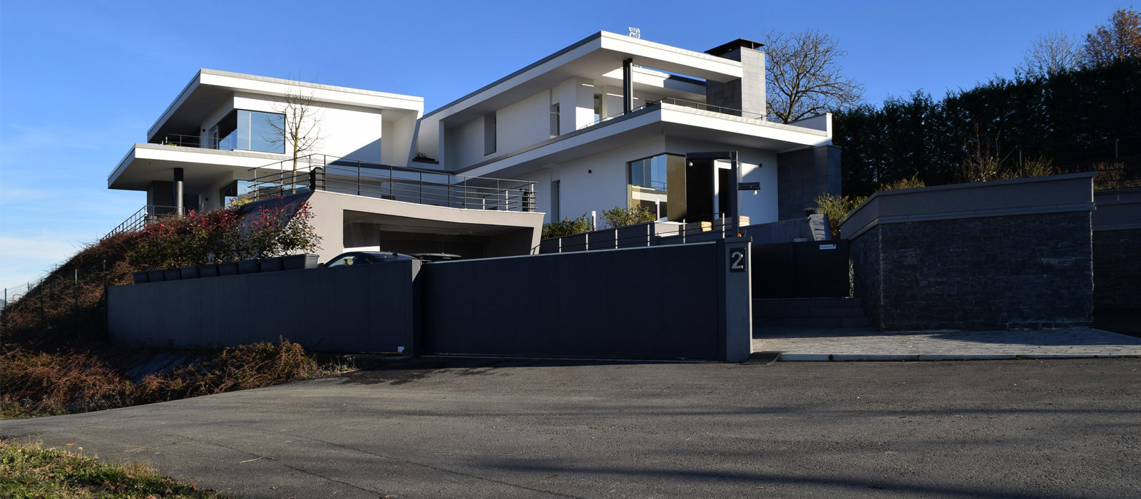 taglio orizzontale villa residenziale