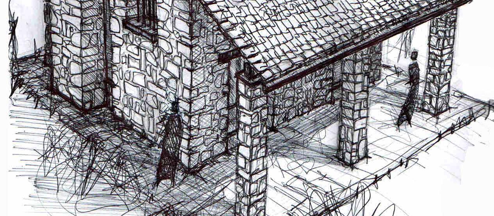 01_disegni_giuseppe_passaro_architetto_reggio_emilia_casa_montagna