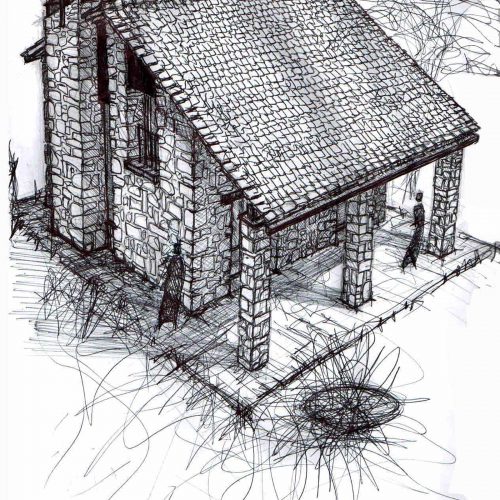 01_disegni_giuseppe_passaro_architetto_reggio_emilia_casa_montagna