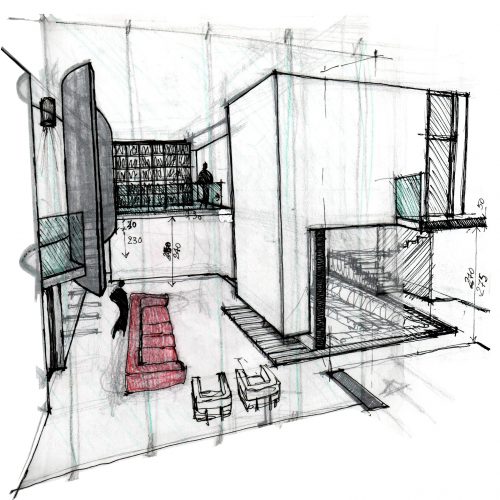 01_progetto_residenziale_giuseppe_passaro_architetto_cavola_disegno_preparatorio