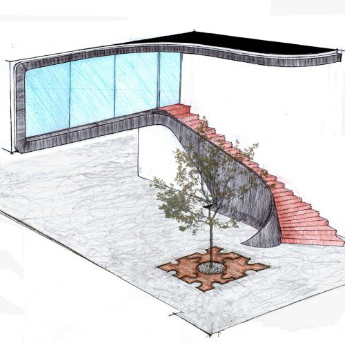 02_house_r05-16_architetto_giuseppe_passaro_disegno_preparatorio_scala_curvilinea